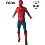 Spider-Man Adult Costume X-Large – Printed Jumpsuit with Hood Mask Snood