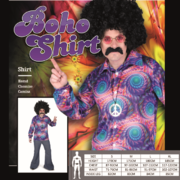 Adult 70's Boho Hippie Costume Shirt (Large)