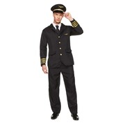 Adult Airline Pilot Costume Mens X Large