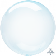 Crystal Clearz Blue 18in. Plastic Balloon Pk 1