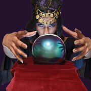 Halloween Fortune Teller Light Up Crystal Ball (Pk 1)