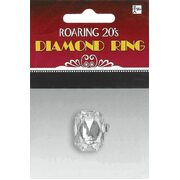 Large Faux Diamond Ring Hollywood 1920's Pk 1