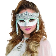 Silver Sparkle Crystal Eye Mask Pk 1
