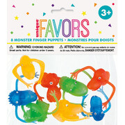 Monster Finger Puppets Party Favours (Pk 8)