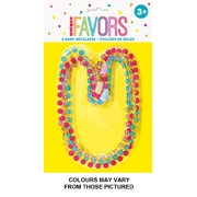 Bead Necklaces Party Favours (Pk 4)