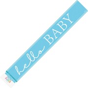 Hello Baby Blue Foil Baby Shower Banner 2.74m