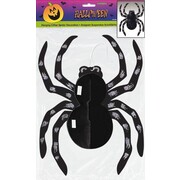 Hanging Glitter Spider Halloween 1 Sided Decoration (14in) Pk 1 
