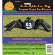 Halloween Jumbo Spider Lawn Bag Decoration (1.7m) Pk 1