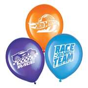 Hot Wheels Latex Balloons (Pk 6)