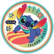 Lilo & Stitch Round 9in Paper Plates Pk 8