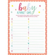 Baby Shower Alphabet Word Game Up To 24 Players
