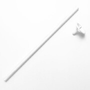 White Paper Balloon Cups & Sticks 30cm (10 Sets)