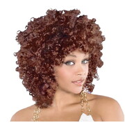 Runway Afro Curly Brown Wig