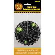 Halloween Spider Web Hanging Paper Fan Decoration Pk 1
