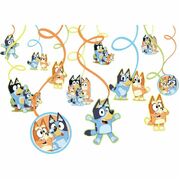 Bluey Hanging Swirl Decorations Pk 12