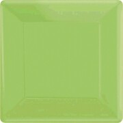 Kiwi Green 7in Square Paper Plates Pk 20