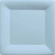 Pastel Blue 9in Square Paper Plates Pk 20