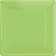 Kiwi Green 9in Square Paper Plates Pk 20