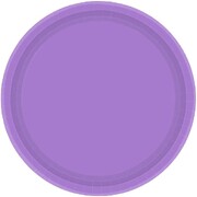 New Purple 7in Round Paper Plates Pk 20