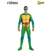 TMNT Teenage Mutant Ninja Turtles Adult Leonardo Costume Standard – Jumpsuit, Shell, Mask, Elbow & Knee Pads