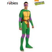 TMNT Teenage Mutant Ninja Turtles Adult Donatello Costume Standard – Jumpsuit, Shell, Mask, Elbow & Knee Pads
