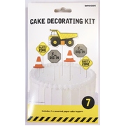 Construction Cake Topper Picks Kit (Pk 7)