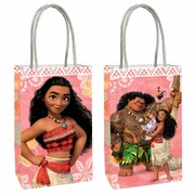 Disney Moana Kraft Paper Loot Bags Pk 8