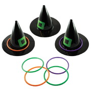 Fright Night Mini Witch Hat Ring Toss Game 