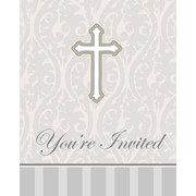 Christening Invitations & Envelopes (Devotion) Pk 8 