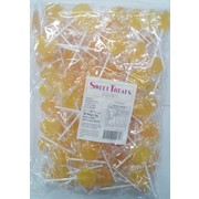 Yellow Pineapple Flavoured Flat Lollipops 1kg (Pk 125 Approx.)