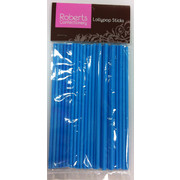 Lollipop Sticks 150mm Baby Blue Pk25