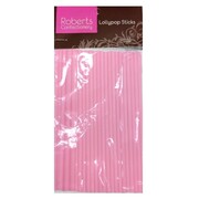 Baby Pink Lollipop Sticks 150mm Pk25 