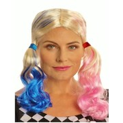 Adult Crazy Rebel Girl Blue & Pink Wig