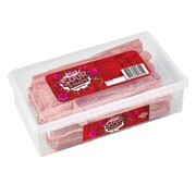 Strawberry Sour Straps Lollies 1kg Approx 135 pieces