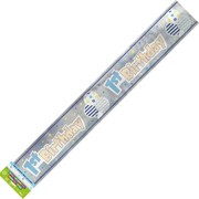 Boy 1st Birthday Foil Banner (3.65m) Pk 1