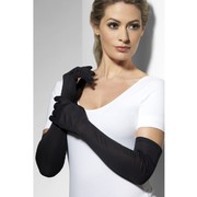 Long Black Gloves (1 Pair)