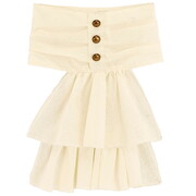Cream Costume Jabot Historical Vampire Pirate Neck Frill
