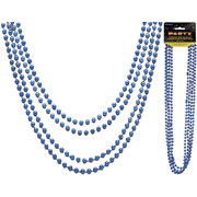 Blue Bead Necklaces (32in) Pk 4