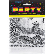 White Paisley Bandana Pk 1 