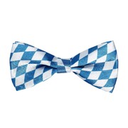 Oktoberfest Adjustable Blue & White Bow Tie