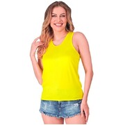 Adult 1980s Neon Yellow Tank Top Size S/M
