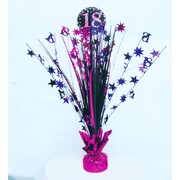 18th Birthday Party Foil Table Cascade Centrepiece Decoration Assorted Colours