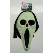 Halloween Glow in the Dark Screamer Mask with Shroud Pk 1 