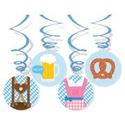 Oktoberfest Hanging Swirls Decorations Pk 4