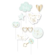 Ready To Pop Baby Shower Photo Booth Props (Pk 9)