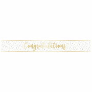 Congratulations Gold Foil Banner 2.7m