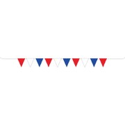 Patriotic Red White Blue Plastic Pennant Banner 5m