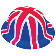 British Flag Plastic Bowler Hat (Pk 1)