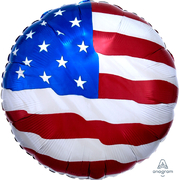 American Flag Flying Colours Foil Balloon (17in, 43cm) 