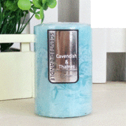 Blue Ocean Scented Pillar Candle (5cm x 7.5cm) Pk 18